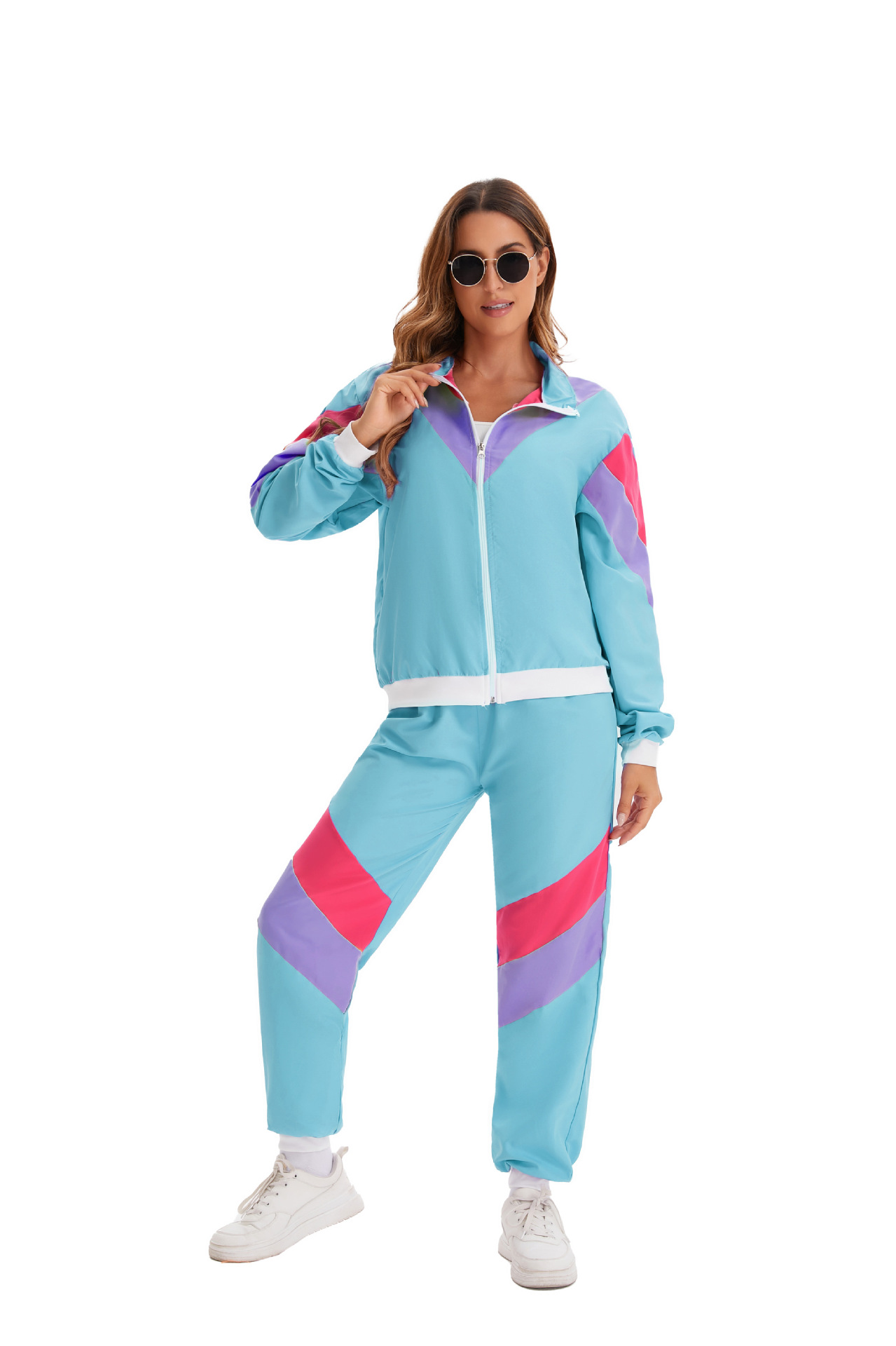 80s Vintage Hip Hop Tracksuit Halloween Retro Costume Fashion Sportswear
